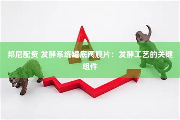 邦尼配资 发酵系统罐底阀膜片：发酵工艺的关键组件